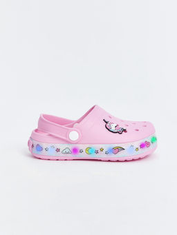 Taban? I??kl? K?z ?ocuk Plaj Sandaleti