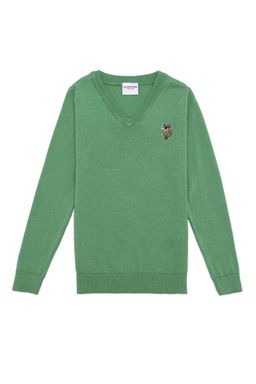 Вязаный свитер Mint V-образным вырезом для мальчиков Basic