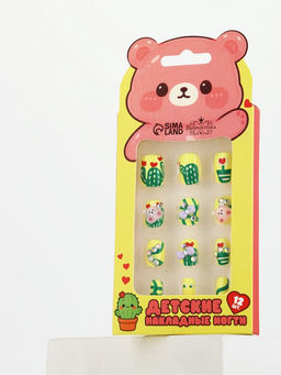 Детские накладные ногти «Мишка», 12 шт.