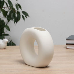 Ваза «Линд», 18×5.5×16 см, керамика, белая