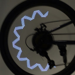 Фонарь подсветка для колес COMIRON A02 корпус: пластик; свет 14 RGB LED; аккум USB; влагозащита IPX5; 30 рисунков. /уп 100/ - Галеонтрейд фото 7