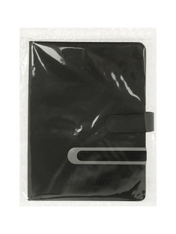 Дневник школьный 1-11 класс, лассе, обложка искуственная кожа черная с хлястиком, с ручкой   1096906