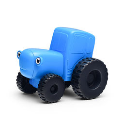 Машина пластик каталка "Синий трактор" 20 см, свободный ход, синий