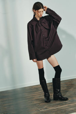 POPLIN NECKERCHIEF SHIRT