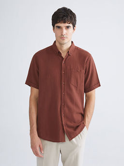 Regular Fit K?sa Kollu Erkek G?mlek