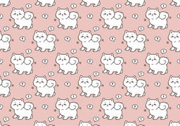 Обложка для паспорта Аниме Many white cat, плотность 600 мкм