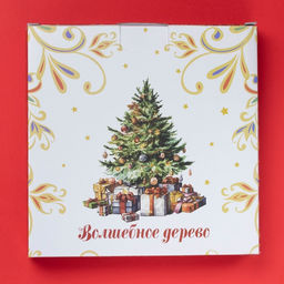 Тарелка керамическая Доляна «Волшебное дерево», керамика, 20×2.2 см, цвет белый