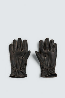 LIMITED EDITION LEATHER GLOVES - Zara фото 4