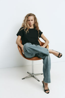 HIGH-HEELED PATENT-EFFECT SANDALS - Zara фото 14