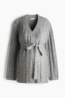 MAMA Cardigan en punto trenzado Before & After - H&m фото 4