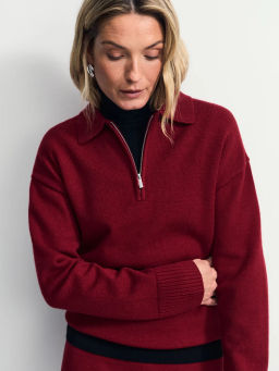 Джемпер поло с молнией / Zarina