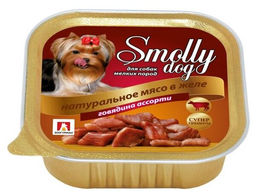 Зоогурман д/соб. Smolly Dog ламис. 100 г. Говядина ассорти 1/15 8740
