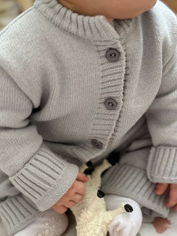 Серый полушерстяной комбинезон - Kogankids фото 3