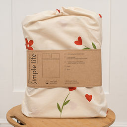 КПБ Чистый хлопок 1,5 спальный, наволочки 50х70, поплин, Капибара ВБ Пододеяльник 146х215 с прорезью, простыня классическая 150х215 подшита с 4-х сторон, наволочки 50х70 с клапаном - 2 шт 1,5 спальный - Традиция фото 5