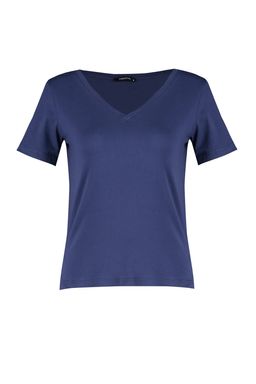TRENDYOLMILLA Siyah-Beyaz %100 Pamuk 2li Paket Basic V Yaka Orme T-Shirt TWOSS23TS00002 фото 52
