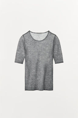 100% WOOL T-SHIRT - Zara фото 10