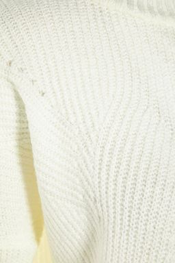 Ekru Yumusak Dokulu Basic Triko Kazak TWOAW22KZ0474
