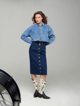 Юбка а-силуэта S975/fudo