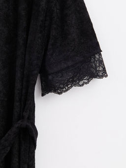 CONTE Халат с кружевом для дома INSOMNIA LHW 1437 black black