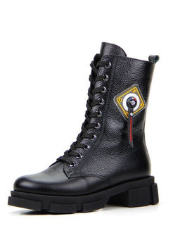 Ботинки EDART 341.21074.black/шерсть