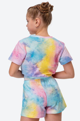 Хлопковая пижама для девочки с шортами Happyfox