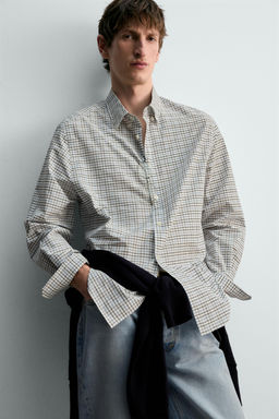 CAMISA CUADROS LIMITED EDITION / Celeste - Zara фото 6