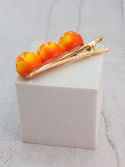 Заколка для волос GIRLY "Juicy orange", orange