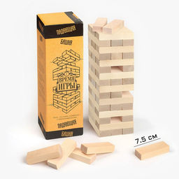 Падающая башня «Время игры», 54 бруска,7.5×7.5×27 см