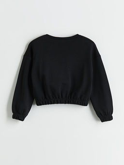 Bisiklet Yaka K?z ?ocuk Sweatshirt