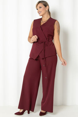 Жилет П-2236/3 Цвет:бургундия - Леди агата фото 5