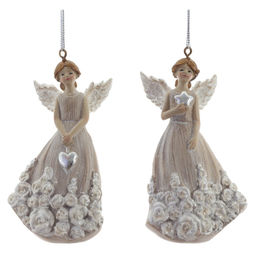 Фигурка декоративная подвесная "Ангел", L5 W3,5 H9,5 см, 2в.