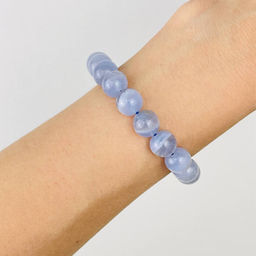 Браслет из Голубого агата 17 см