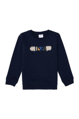 Темно-синий свитшот для мальчика Неожиданная скидка в корзине