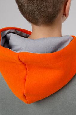 886Д Костюм детский "Серый/оранжевый"