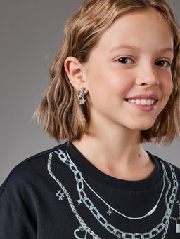 ACOOLA / Серьги детские Paddy серебристый