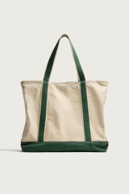BOLSO SHOPPER TEJIDO / Blanco Crudo - Zara фото 4