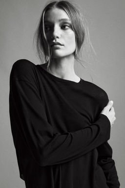 SUPIMA® COTTON OVERSIZED T-SHIRT - Zara фото 2