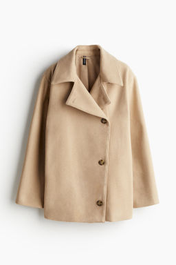 Chaqueta oversize de fieltro