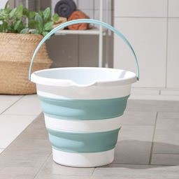 Ведро складное «Флекс», 10 л, 32×34×26 см, морская волна