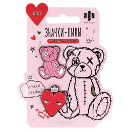 Значки-пины арт. 71125 / 50 РОЗОВЫЙ МИКС