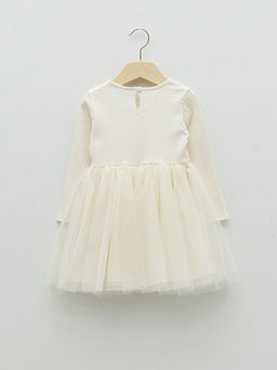 Bisiklet Yaka Uzun Kollu Basic K?z Bebek Elbise - Waikiki фото 2