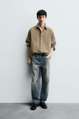 RIPPED REGULAR STRAIGHT-LEG JEANS