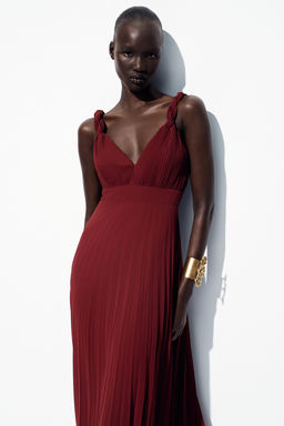 PLEATED MIDI DRESS - Zara фото 3