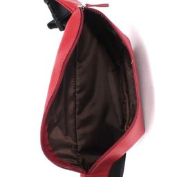 Сумка женская натуральная кожа (на пояс) Croco-855, 1 отд, красный флотер (113) 246717 - Adelia фото 3