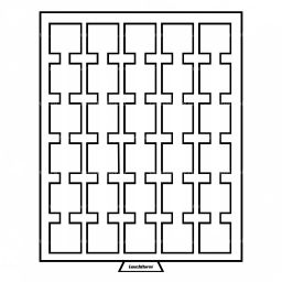 Кассета для хранения и презентации монет в капсулах QUADRUM MINI на 30 ячеек MB черный LEUCHTTURM 360057