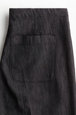 Pantal?n denim con cord?n de ajuste - H&m фото 3