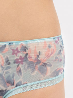 Цена за 2 штуки! Трусы женские шорты мятно-зеленые с крупными цветами крупные цветы на мятном 412572 - Mark formelle фото 5