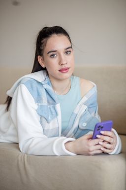 514 Рубашка c капюшоном, флис/голубая клетка - Knitka wear фото 7