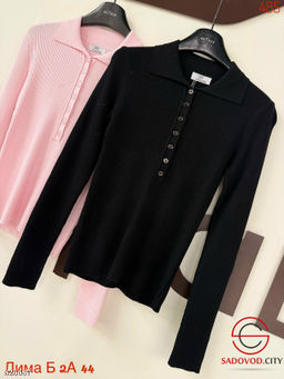 Кофта женская однотонная с пуговицами