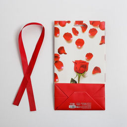 Пакет подарочный с лентой От всего сердца, 13 23 7 см - Дарите счастье фото 5